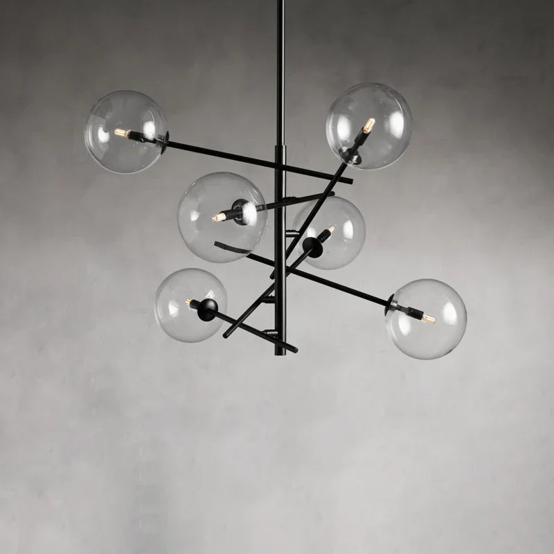 Modern Apolo Glass Ball Chandelier