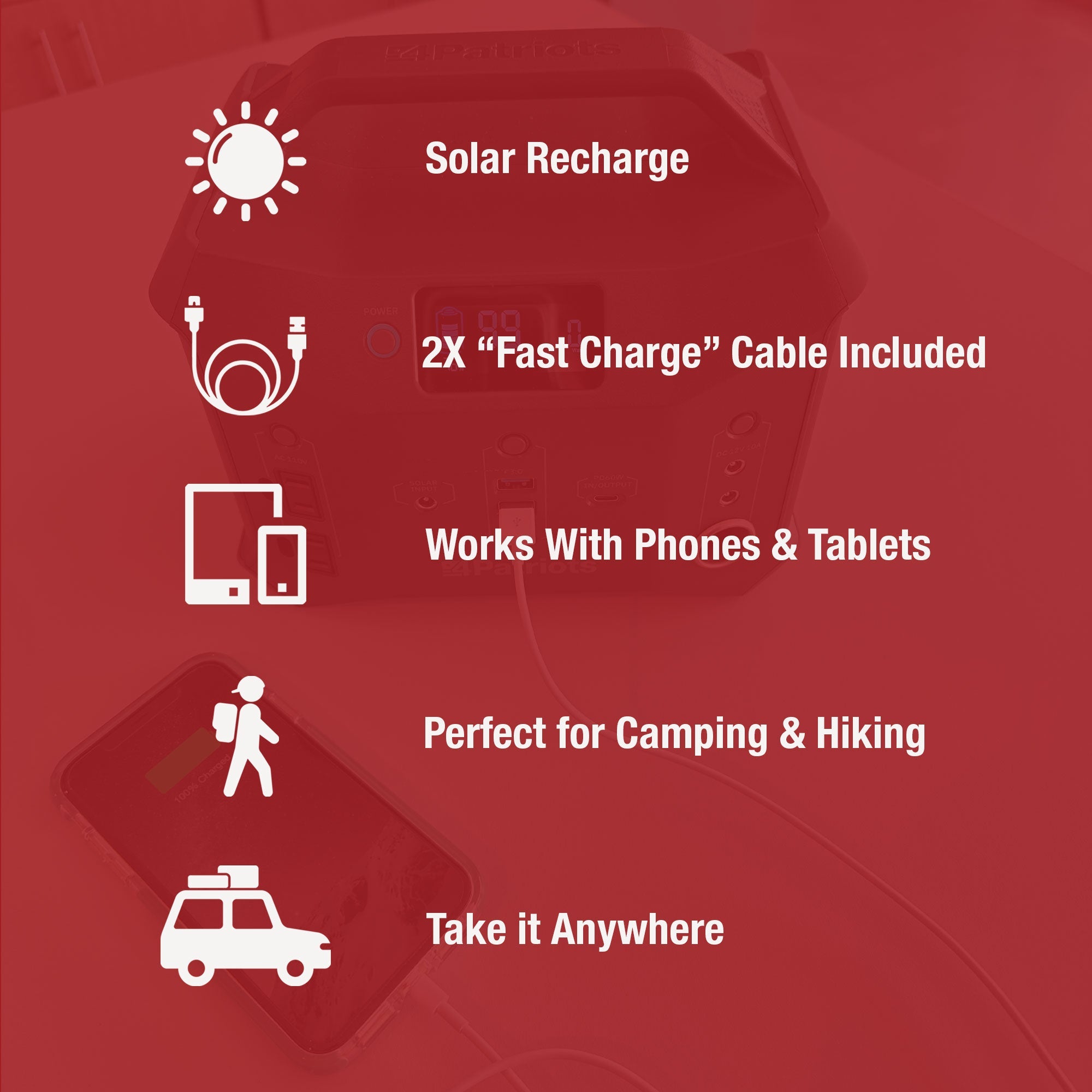 Patriot Power Sidekick Solar Generator & Solar Panel