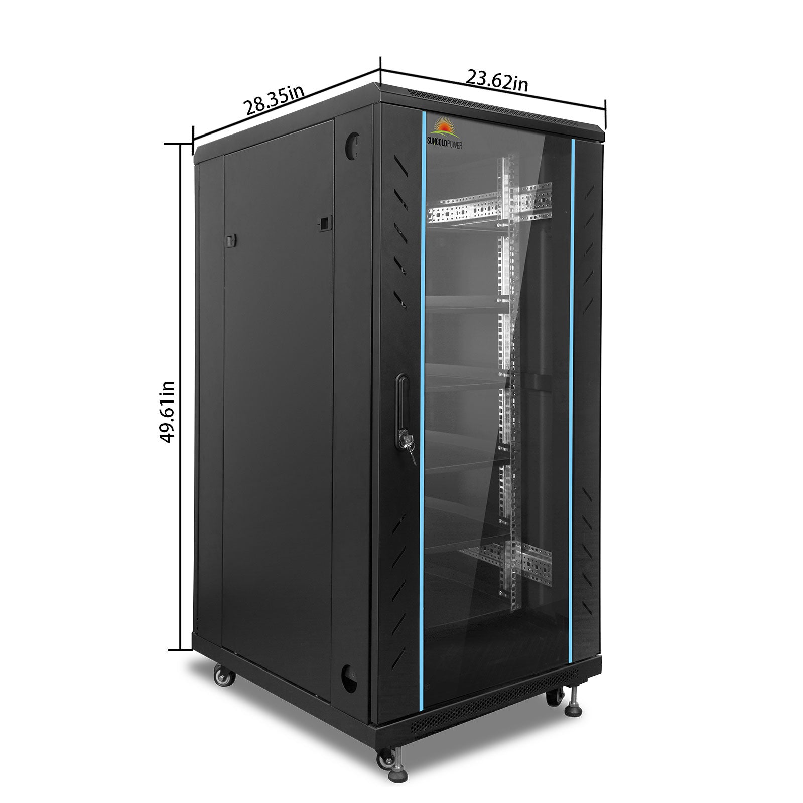 Enclosed Battery Cabinet with Bus Bar | Compatible with SG48100P & SGH48100T | 6 Slots