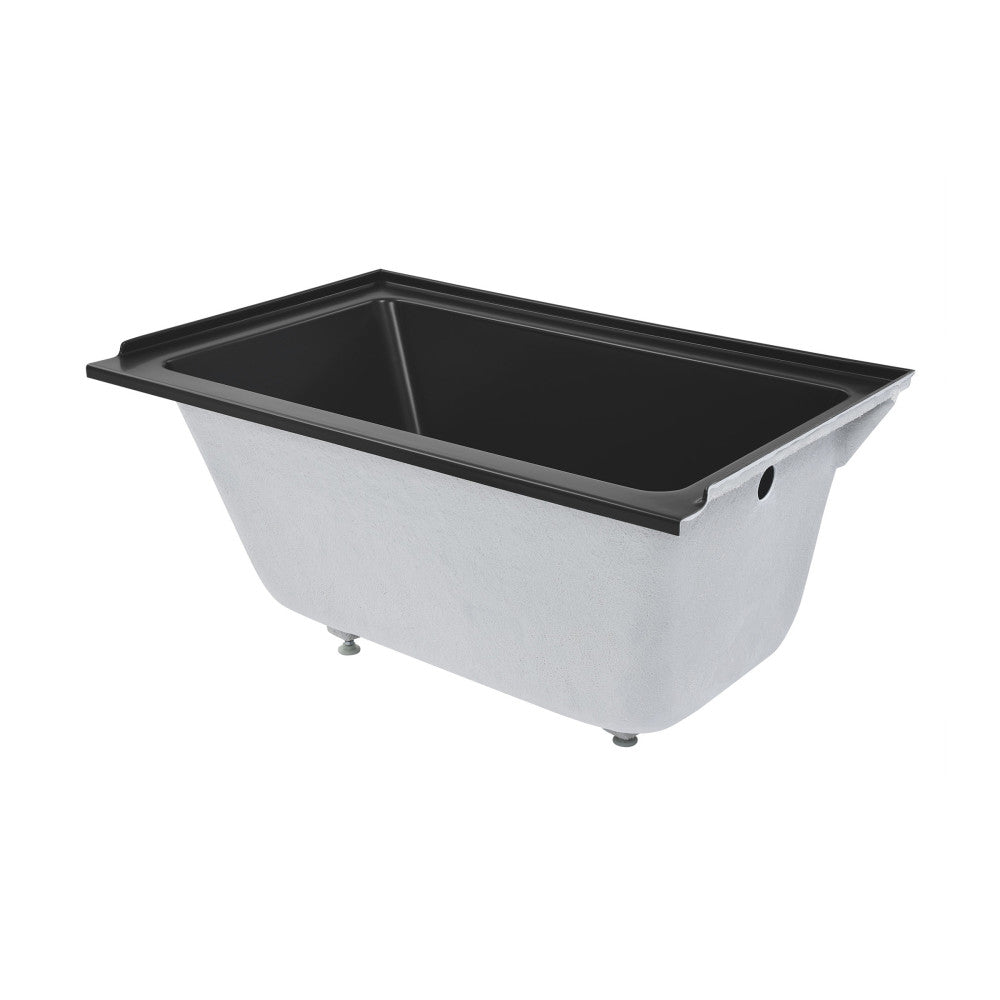 Swiss Madison Voltaire 48" x 32" Right-Hand Drain Alcove Bathtub in Matte Black | SM-DB562MB