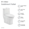 Swiss Madison Sublime II One-Piece Round Toilet Dual-Flush 1.1/1.6 gpf | SM-1T257