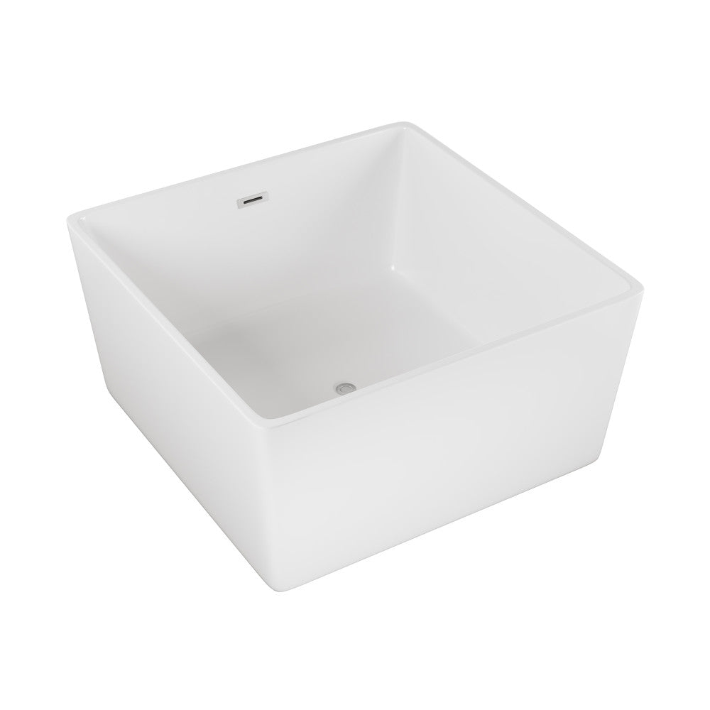 Swiss Madison Voltaire 47" Square Freestanding Bathtub | SM-FB581