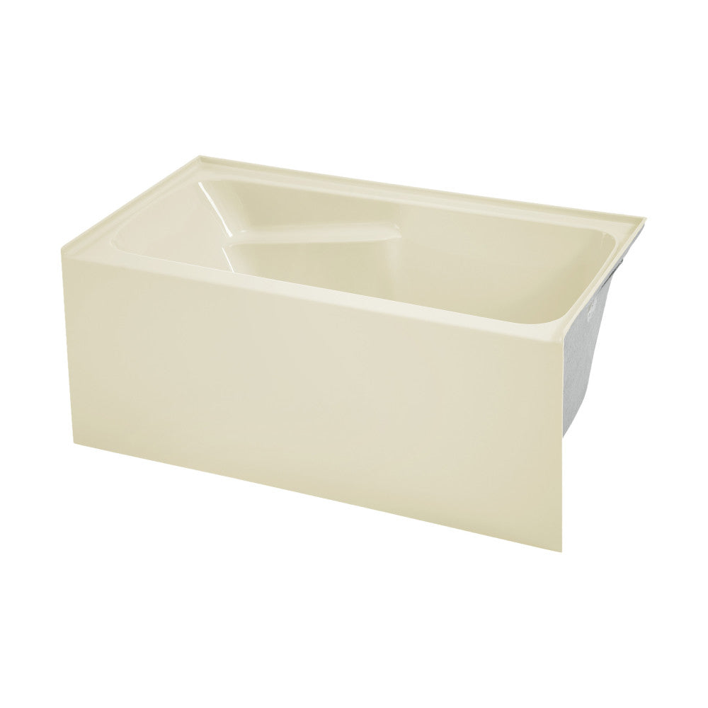 Swiss Madison Voltaire 54" x 30" Right-Hand Drain Alcove Bathtub with Apron in Bisque | SM-AB550BQ