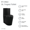 Swiss Madison St. Tropez One-Piece Elongated Toilet Vortex Dual-Flush in Matte Black 1.1/1.6 gpf | SM-1T254MB