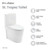 Swiss Madison St. Tropez One-Piece Elongated Toilet Vortex Dual-Flush 1.1/1.6 gpf | SM-1T254