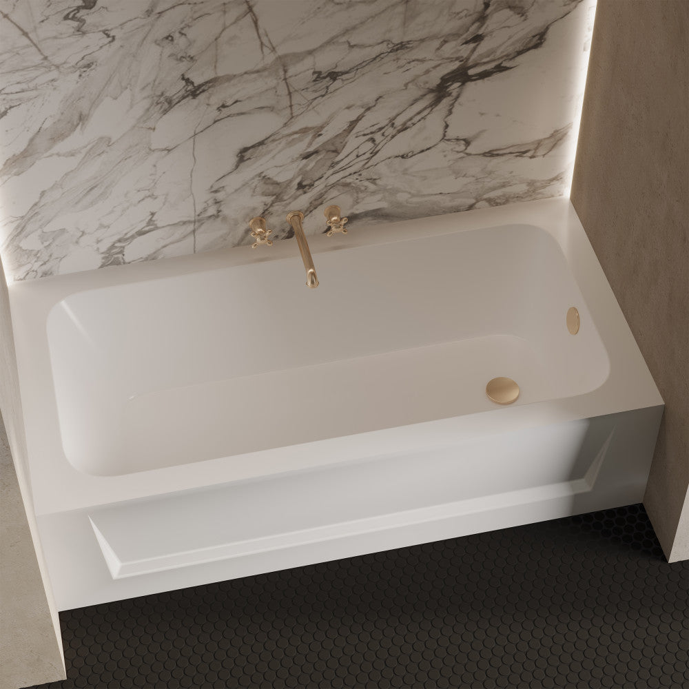 Swiss Madison Virage 60" x 30" Right-Hand Drain Alcove Bathtub with Apron | SM-AB581