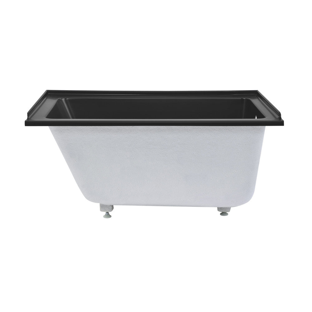 Swiss Madison Voltaire 48" x 32" Right-Hand Drain Alcove Bathtub in Matte Black | SM-DB562MB