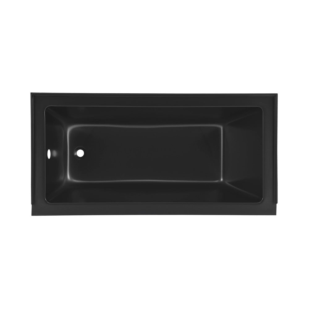 Swiss Madison Voltaire 60" x 30" Left-Hand Drain Alcove Bathtub in Matte Black | SM-DB559MB