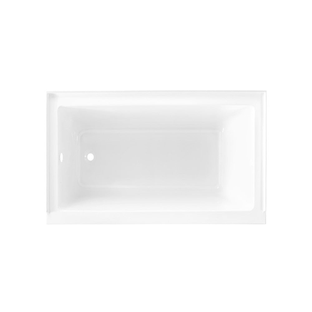 Swiss Madison Voltaire 54" x 30" Acrylic Glossy White, Alcove, Integral Left-Hand Drain, Bathtub | SM-AB562