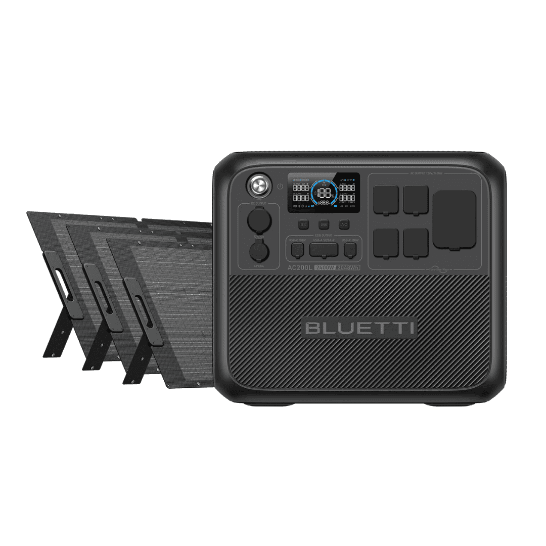 BLUETTI AC200L Portable Power Station | 2,400W Output - 2,048Wh Capacity | Solar Generator