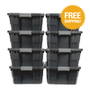 Large stackable storage totes 8-pack. Free shipping