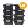 Small 4-Gallon Water-Resistant Stackable Storage Totes