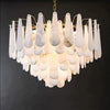 Alabaster Feathery Chandelier