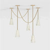 Alabaster Modern 5-Light Chandelier