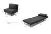 Steel Grey Single Couch Sofa Bed for Small Spaces  multi-functional  chair beds  small spaces  chair sleeper twin