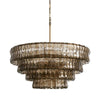 Lime 4-Tier Glass Round Chandelier 36