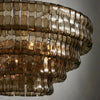 Lime 4-Tier Glass Round Chandelier 36