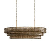 Amor Glass Oval Chandelier 54