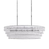 Lime Glass Oval Chandelier 54