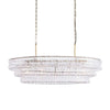 Amor Glass Oval Chandelier 54