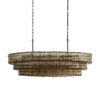 Amor Glass Oval Chandelier 54