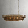 Amor Glass Oval Chandelier 54