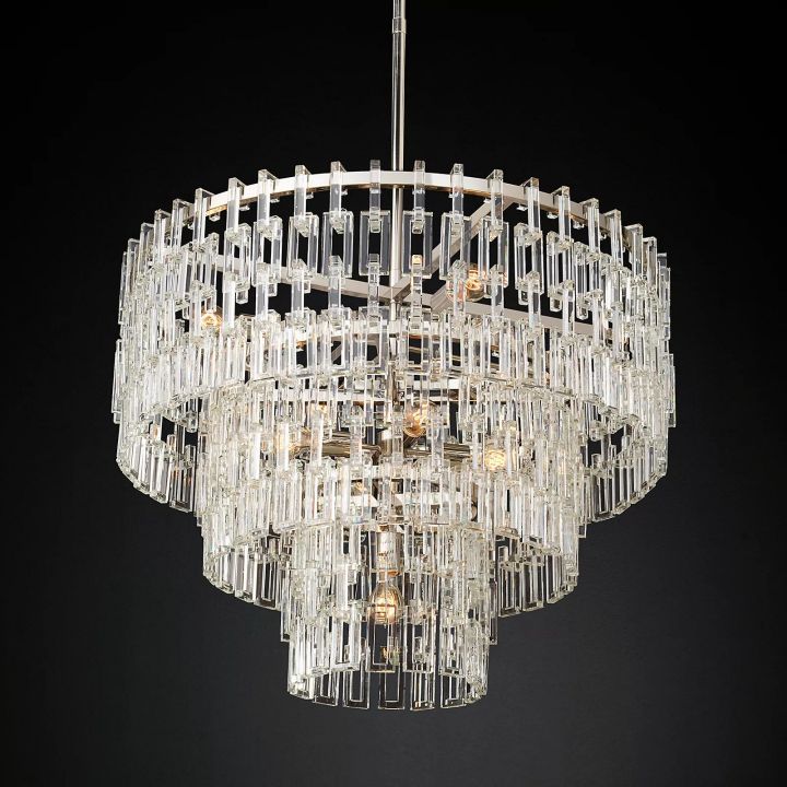 Arrebol 3-Tier Round Chandelier 36"