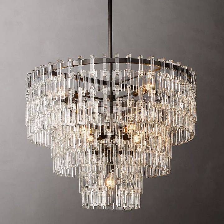 Arrebol 3-Tier Round Chandelier 36"