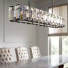 Aubrey  Crystal Rectangular Chandelier 74