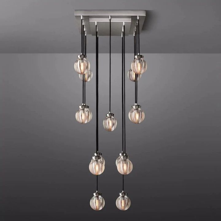 Augety Spherical Modern Rectangular Chandelier 36”