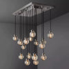 Augety Spherical Modern Rectangular Chandelier 36”