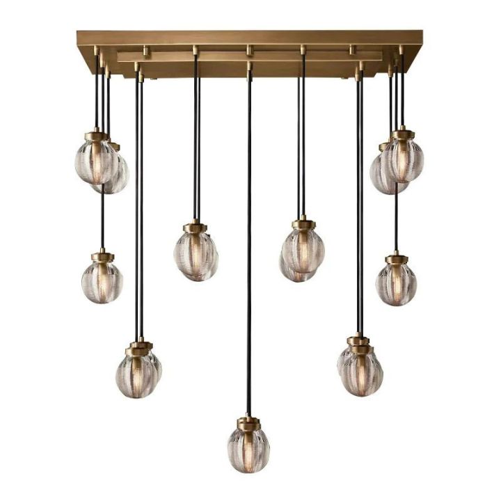 Augety Spherical Modern Rectangular Chandelier 36”