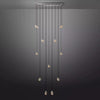 Augety Spherical Modern Rectangular Chandelier 54”