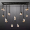 Augety Spherical Modern Rectangular Chandelier 54”