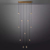 Augety Spherical Modern Rectangular Chandelier 54”