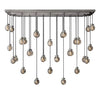 Augety Spherical Modern Rectangular Chandelier 72”