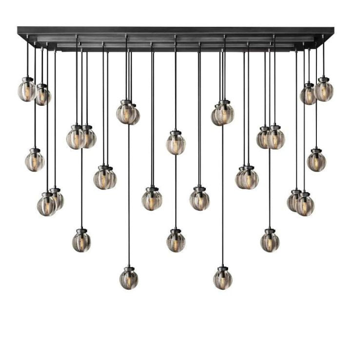 Augety Spherical Modern Rectangular Chandelier 72”