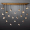 Augety Spherical Modern Rectangular Chandelier 72”