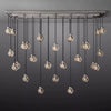 Augety Spherical Modern Rectangular Chandelier 72”