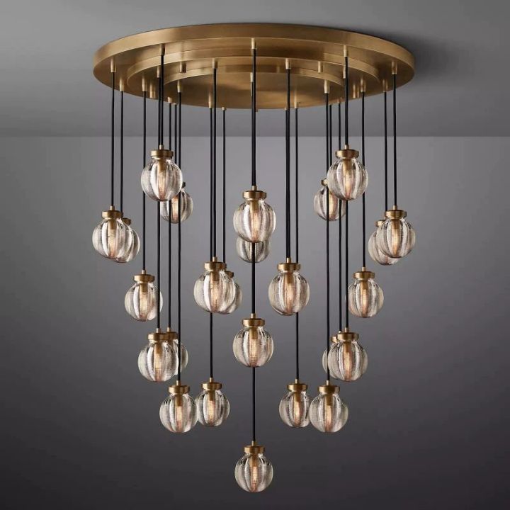 Augety Spherical Modern Round Chandelier 38"