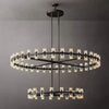 Aurora Wine-Glass Round 2-Tier Chandelier 60