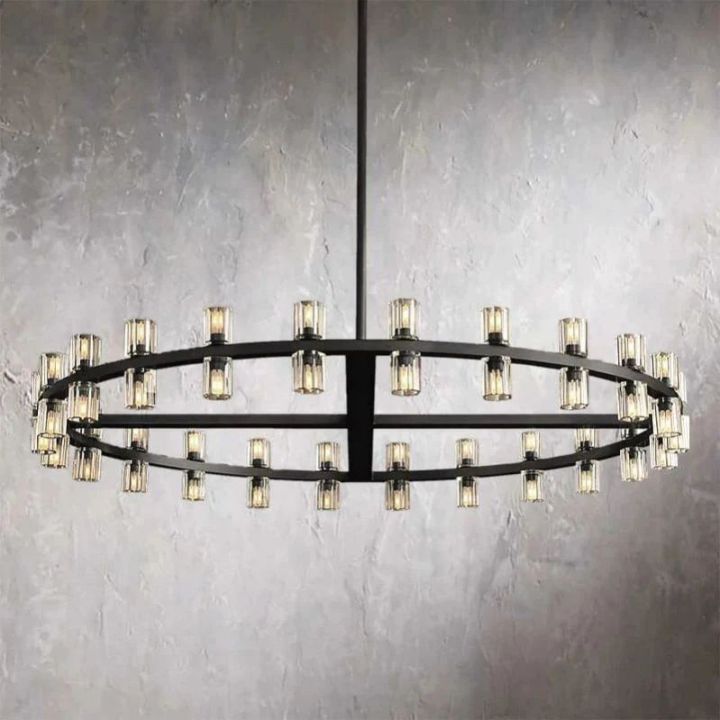 Aurora Wine-Glass Round Chandelier 48"