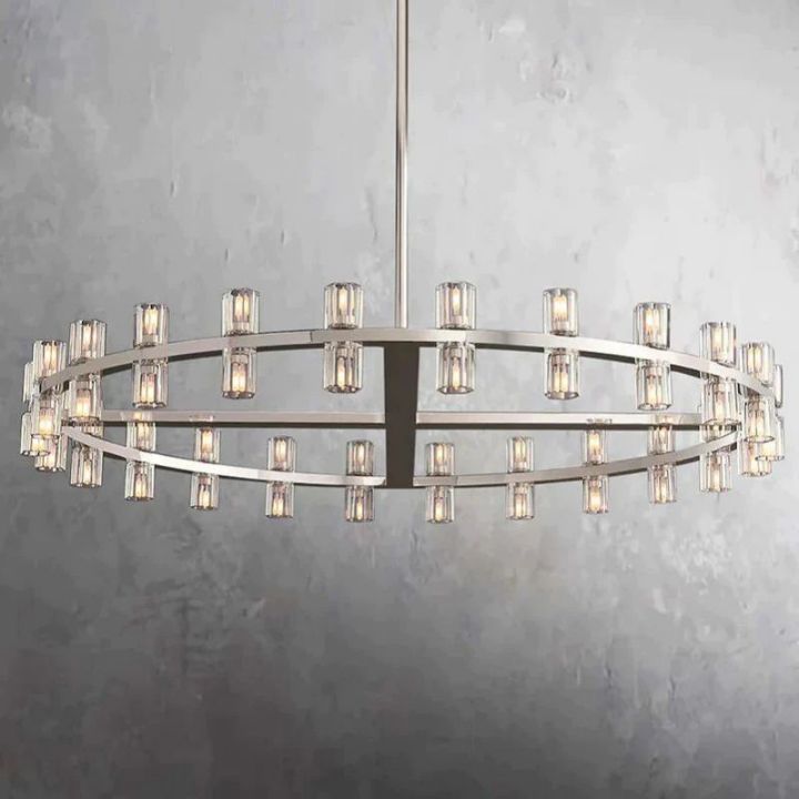 Aurora Wine-Glass Round Chandelier 36"