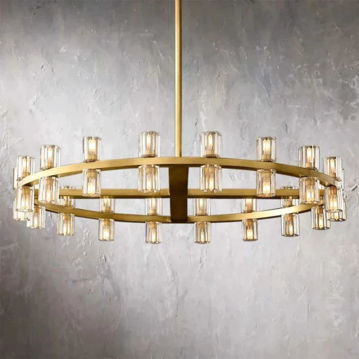 Aurora Wine-Glass Round Chandelier 48"