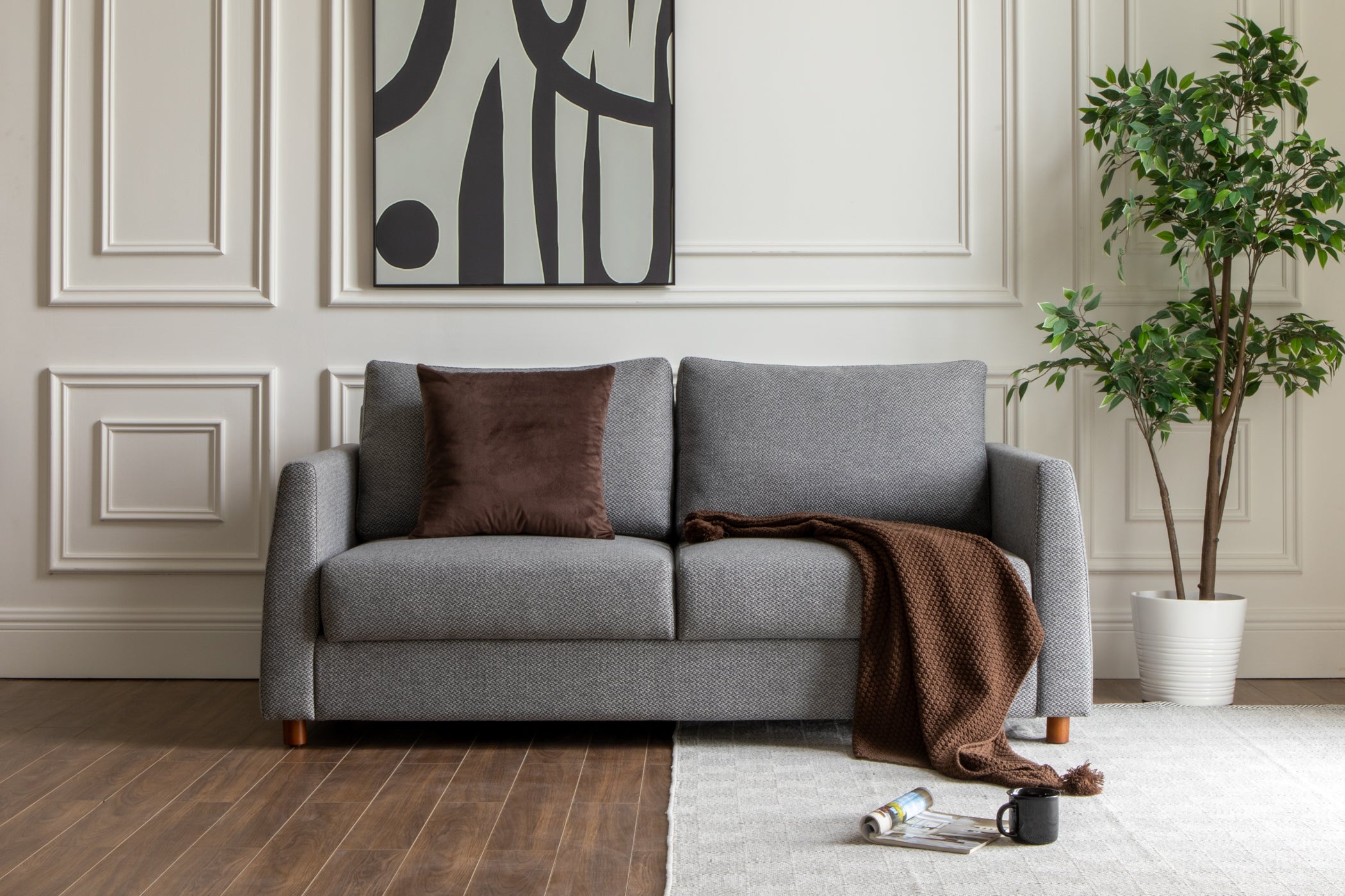 Blaine Sofa Bed - Open Box - Feather Grey