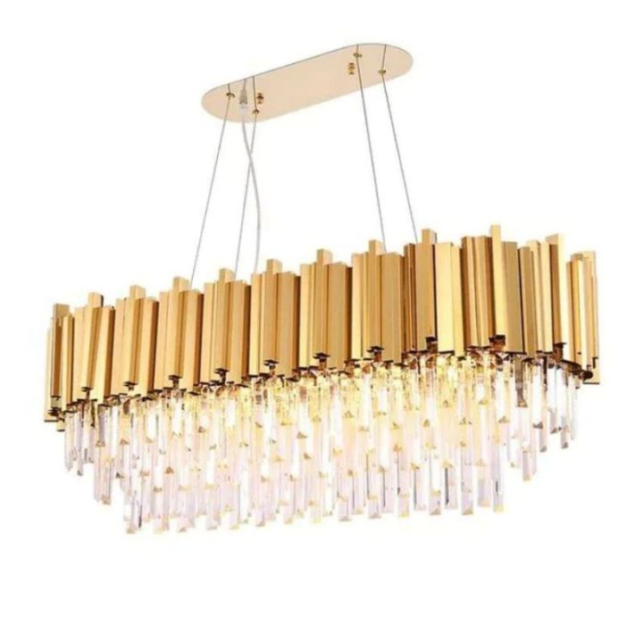 Bahay Felipe Crystal Oval Chandelier