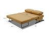 Bamton Armless Sofa Bed