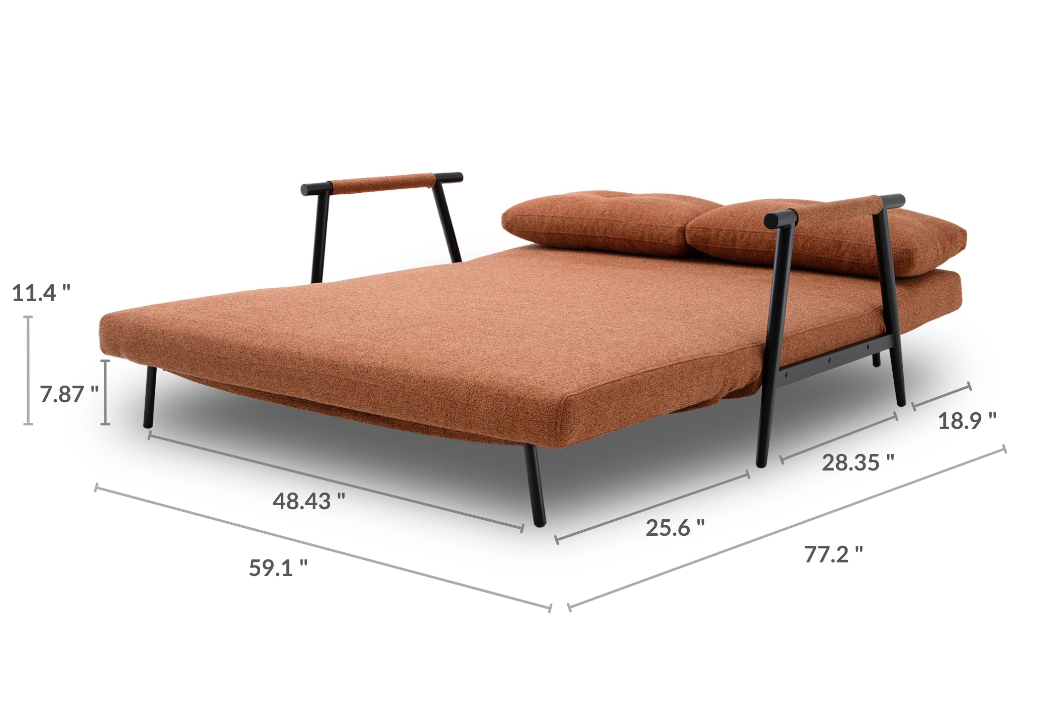 Jenner 2 Seat Sofa Bed