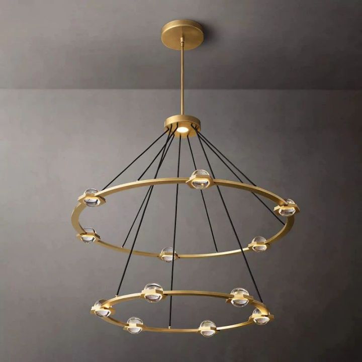 Besty Two-Tier Round Chandelier 48"