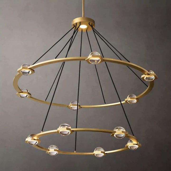 Besty Two-Tier Round Chandelier 48"